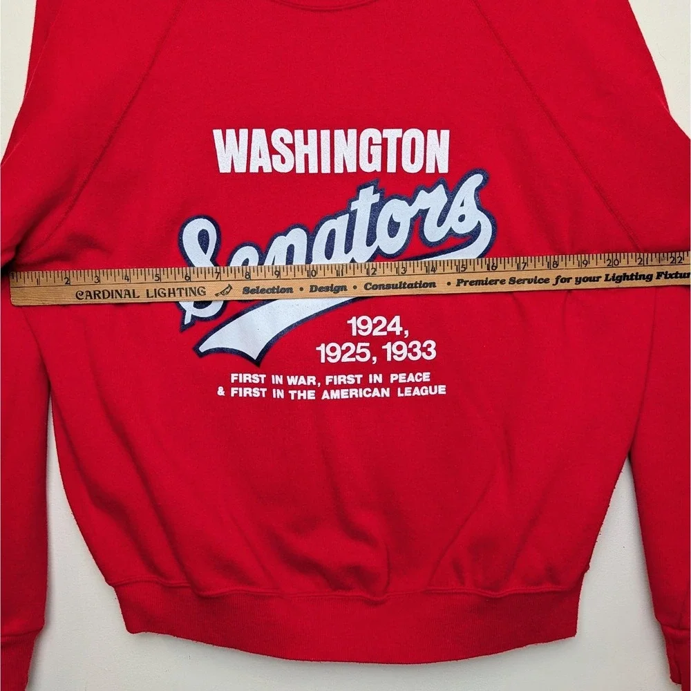 Vintage Washington Senators 80s Nationals‎ MLB Crewneck Sweatshirt Size Medium
